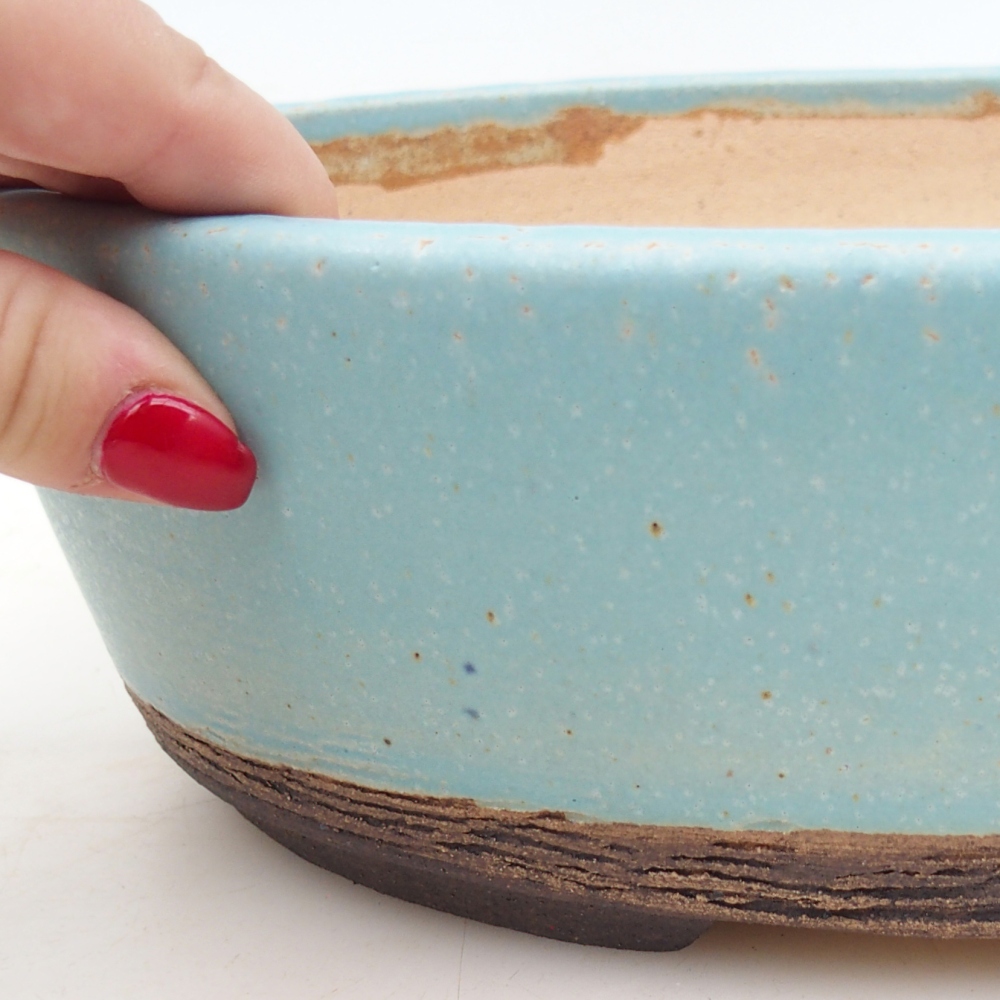 Bonsaischale 28,5 x 21 x 8 cm , Farbe blau