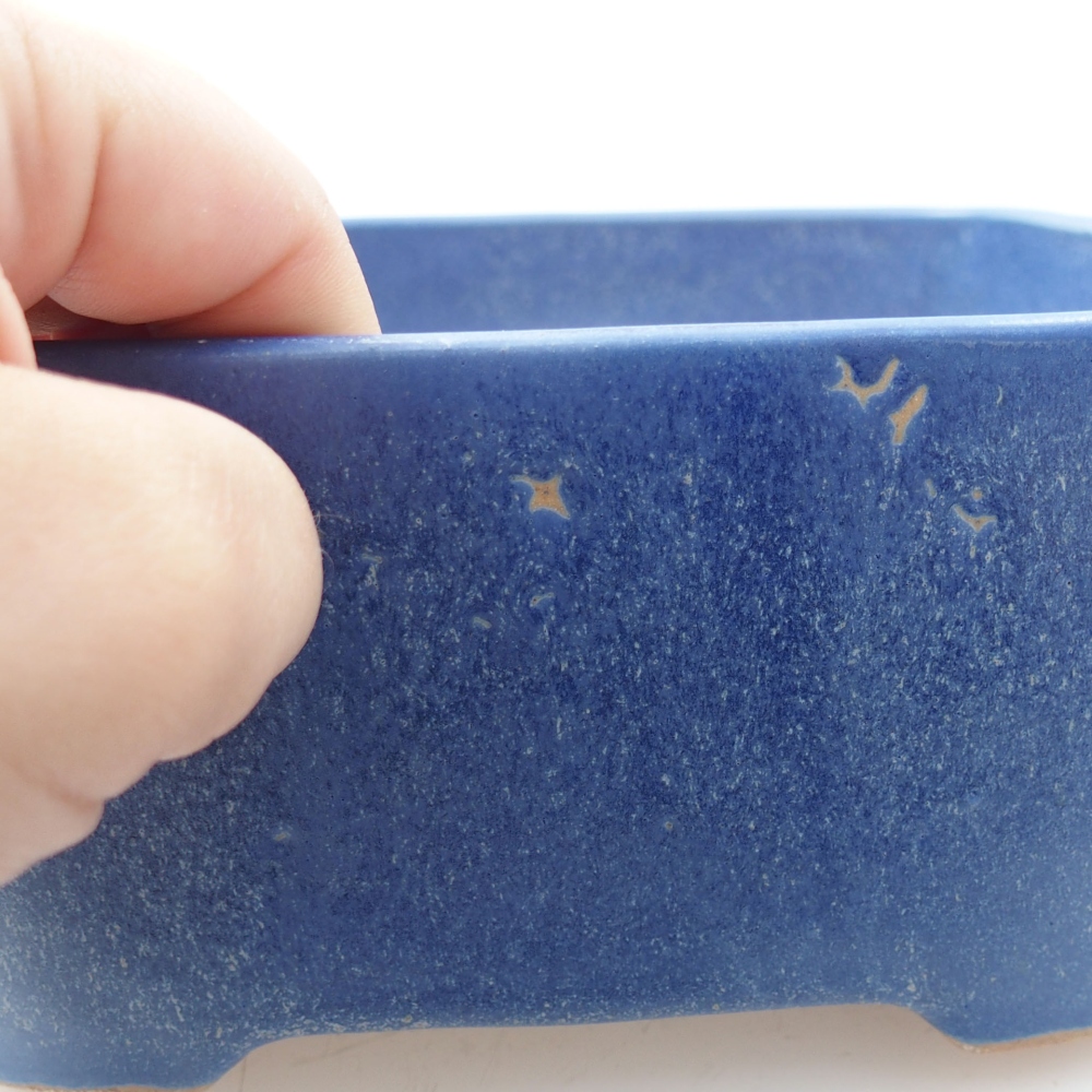 Keramik-Bonsaischale 23 x 18 x 7,5 cm, Farbe blau