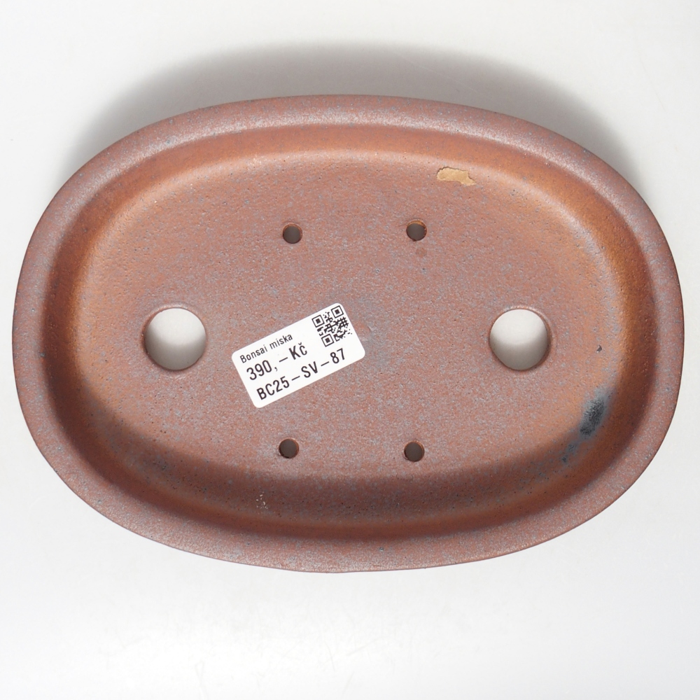 Schale 21 x 15 x 3 cm braun