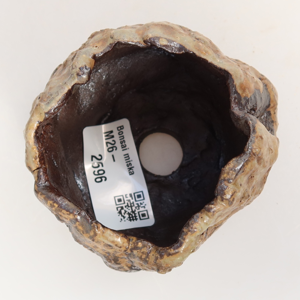 Keramikschale  7,5 x 6,5 x 6 cm, Farbe: braun