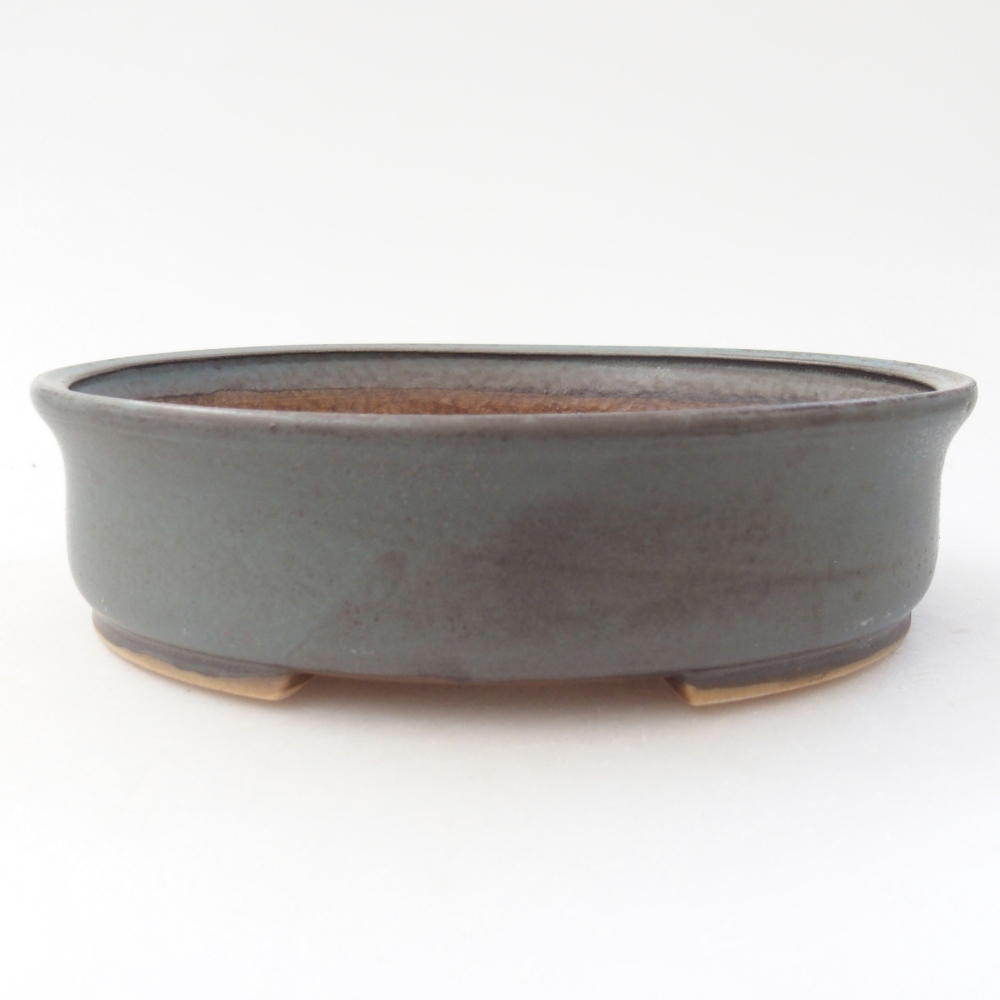 Bonsaischale aus Keramik 17,5 x 16 x 4,5 cm, Farbe blau