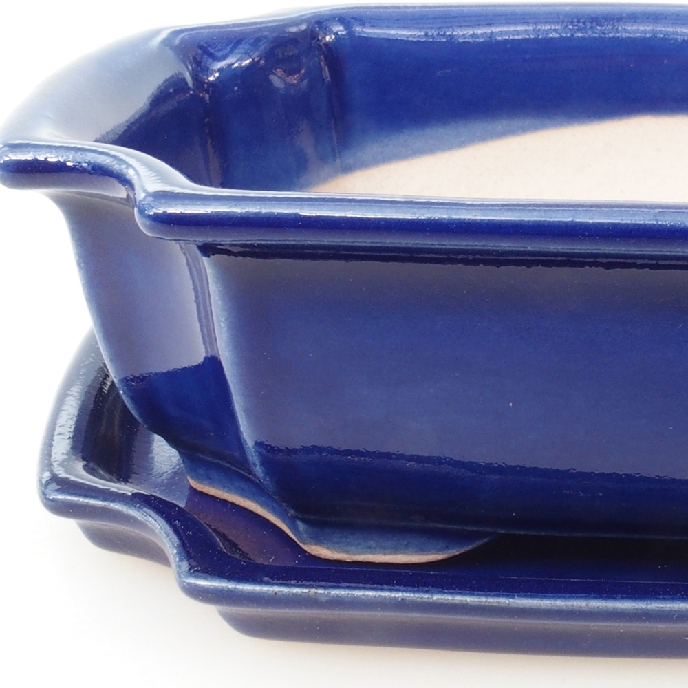 Bonsai-Schale + Untertasse H01 – 12 x 9 x 5 cm