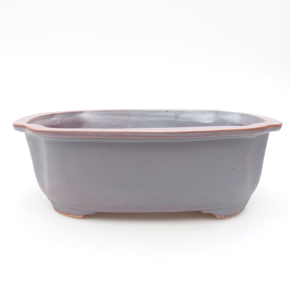 Keramik-Bonsaischale 22,5 x 17,5 x 7,5 cm, Farbe metallische