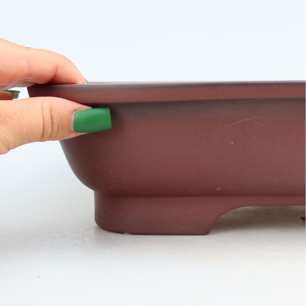 Keramikschale  32 x 24,5 x 8,5 cm , Farbe: Ziegelrot
