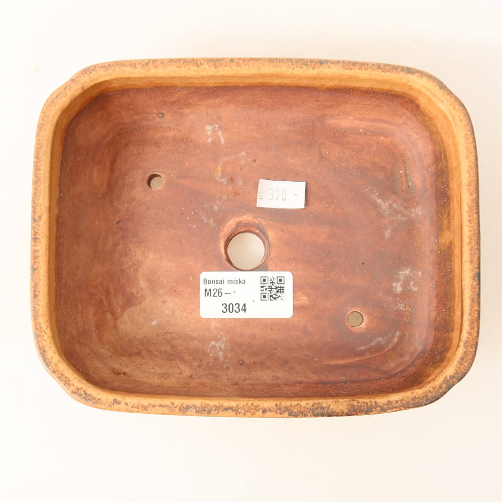 Keramik-Bonsai-Schale 18 x 14 x 4,5 cm, Farbe: Rosa
