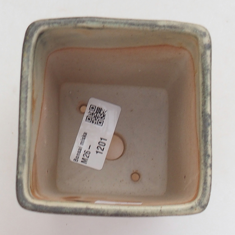 Bonsaischale aus Keramik 8,5 x 8,5 x 11 cm, grün