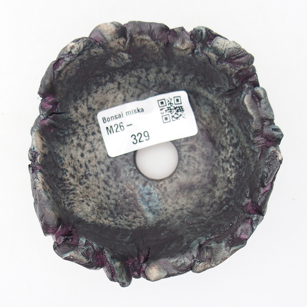 Keramikschale 9,5 x 9,5 x 5,5 cm , Farbe lila