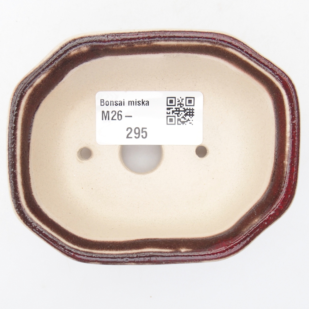 Mini-Bonsaischale 9 x 7 x 3,5 cm, Farbe rot