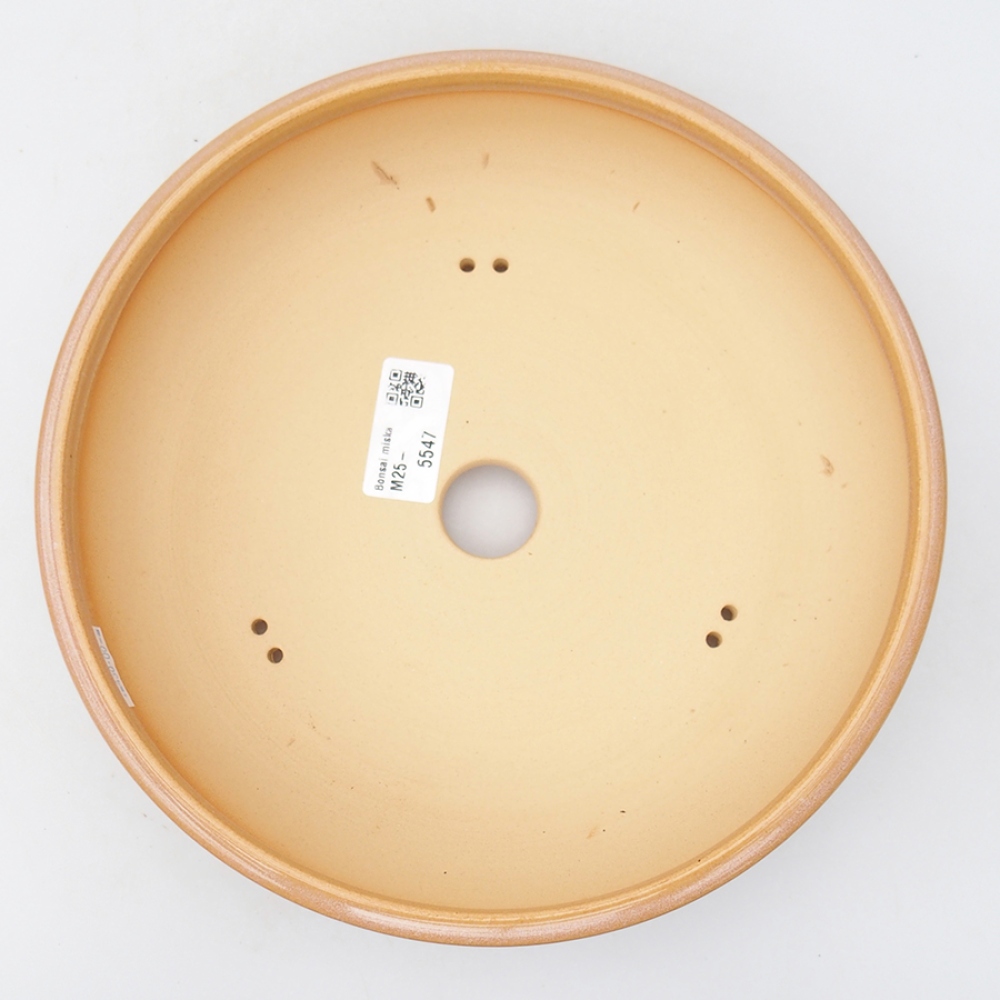 Keramik-Bonsaischale 22,5 x 22,5 x 6 cm, Farbe rosa