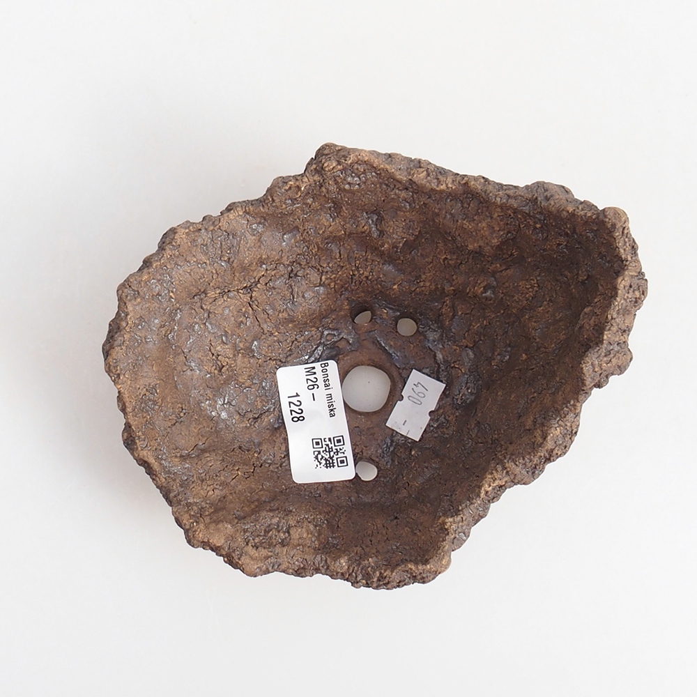 Keramikschale 13 x 11 x 11 cm , Farbe braun