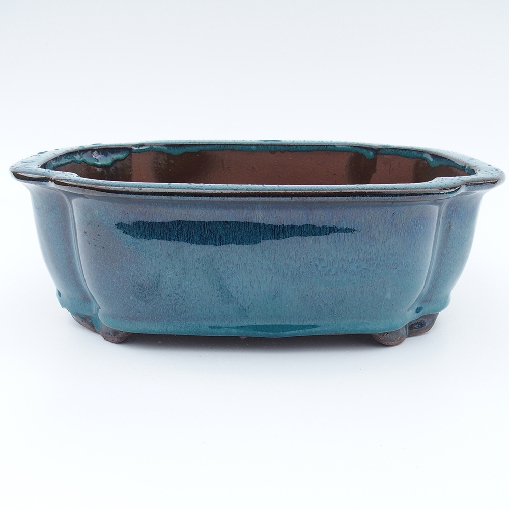 Schale 32 x 26 x 10,5 cm blau-grün