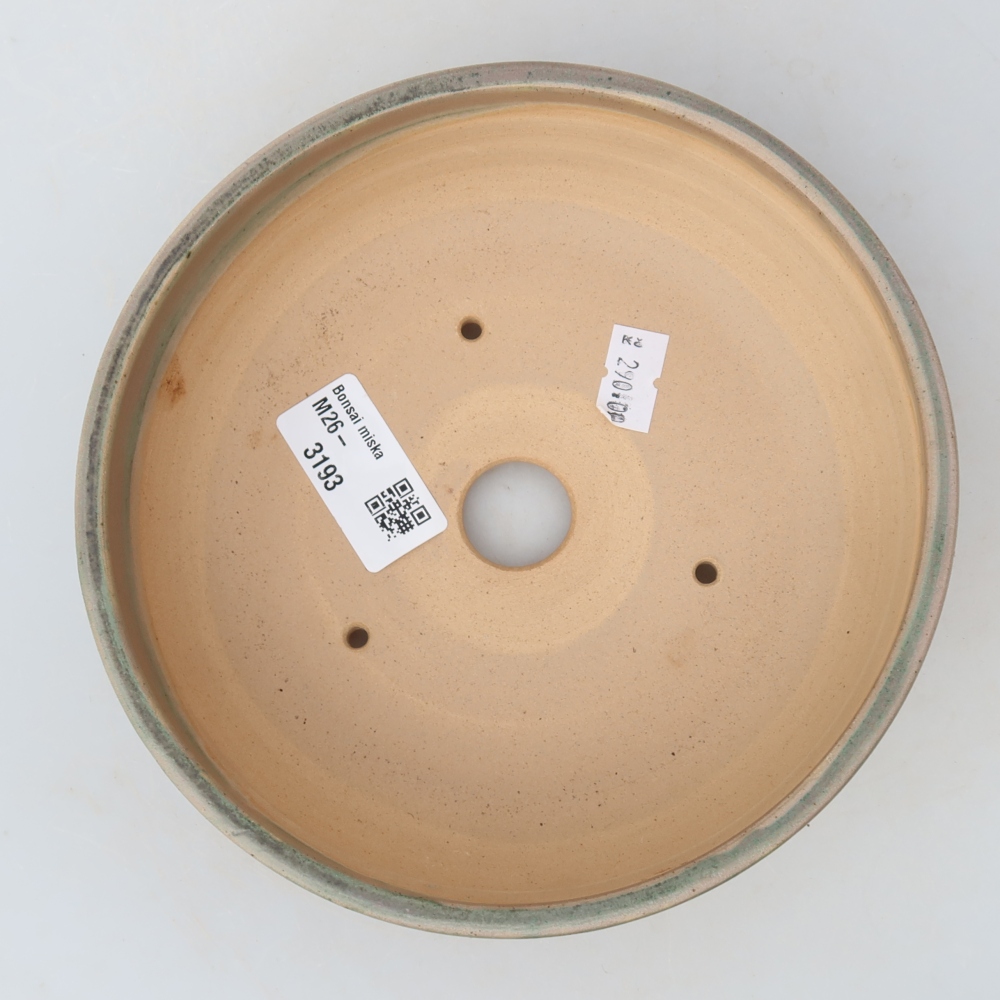 Keramik-Bonsai-Schale, 16,5 x 16,5 x 5 cm, Farbe: Beige