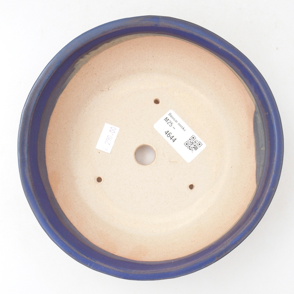 Keramik-Bonsaischale 17,5 x 17,5 x 5 cm, Farbe blau