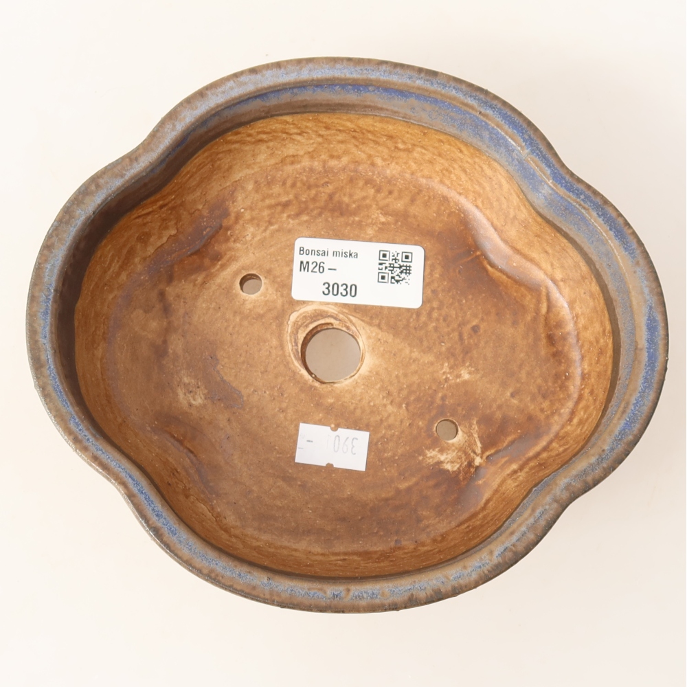 Bonsaischale aus Keramik 17 x 15,5 x 5,5 cm, Farbe blau