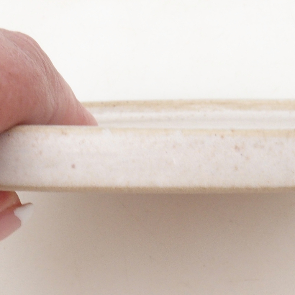 Bonsai-Schale rund D7-S – 16 × 16 × 1 cm – beige