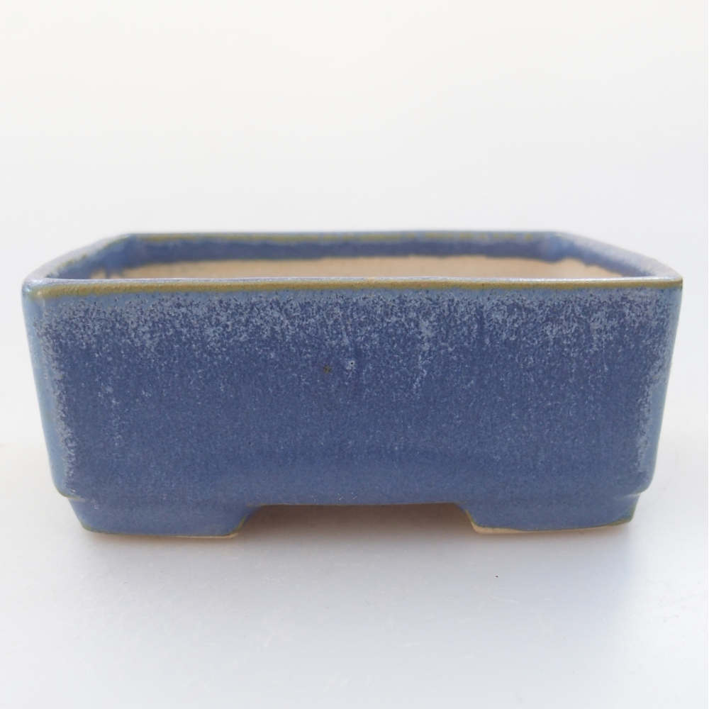 Bonsaischale aus Keramik 8,5 x 7 x 3,5 cm, Farbe blau