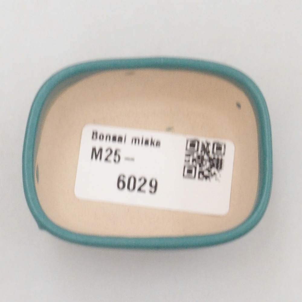 Keramik Bonsai Schale 6 x 4,5 x 2 cm, Farbe blau