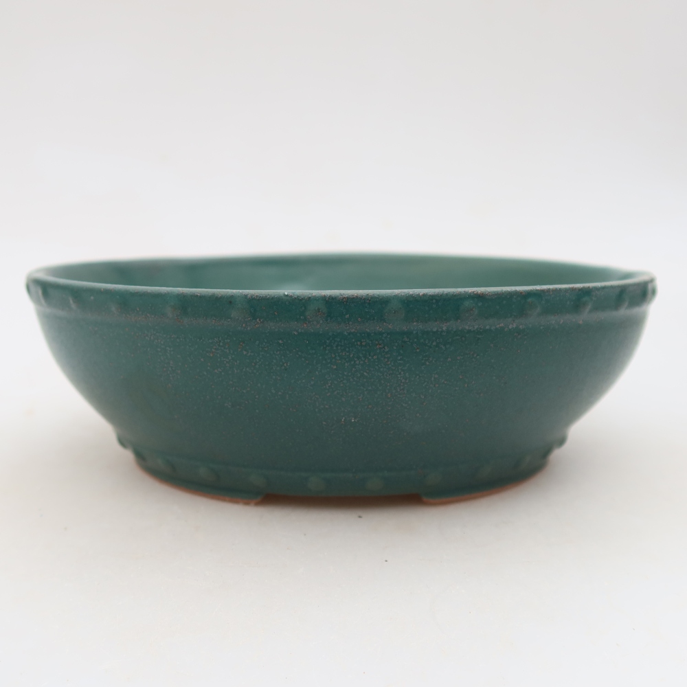 Bonsaischale aus Keramik 18 x 18 x 5,5 cm, Farbe blau