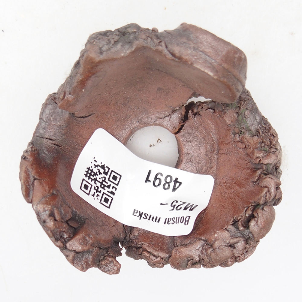 Keramikschale 6 x 6 x 4 cm, Farbe braun