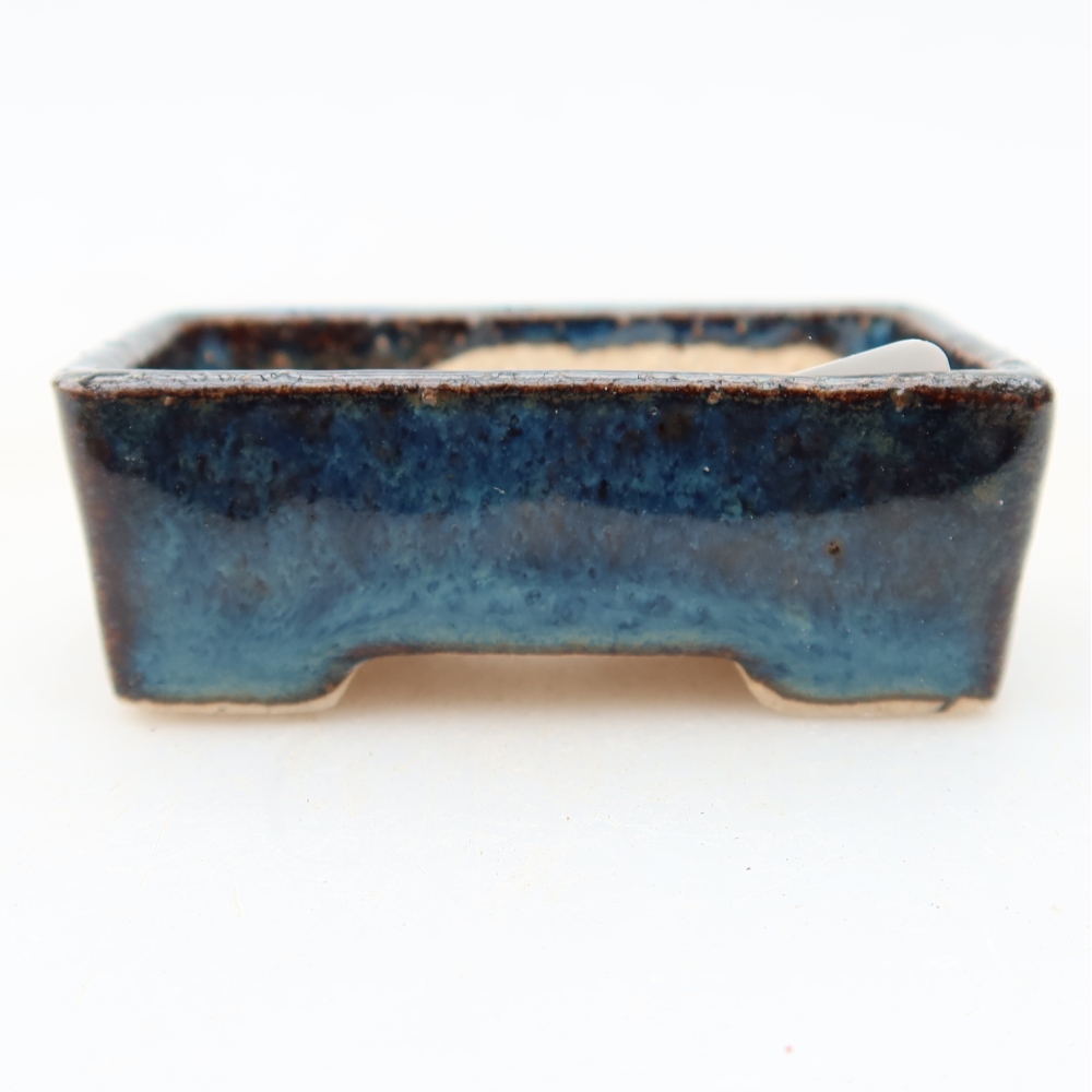 Keramik-Bonsai-Schale 5 x 3 x 2 cm, Farbe: Blau