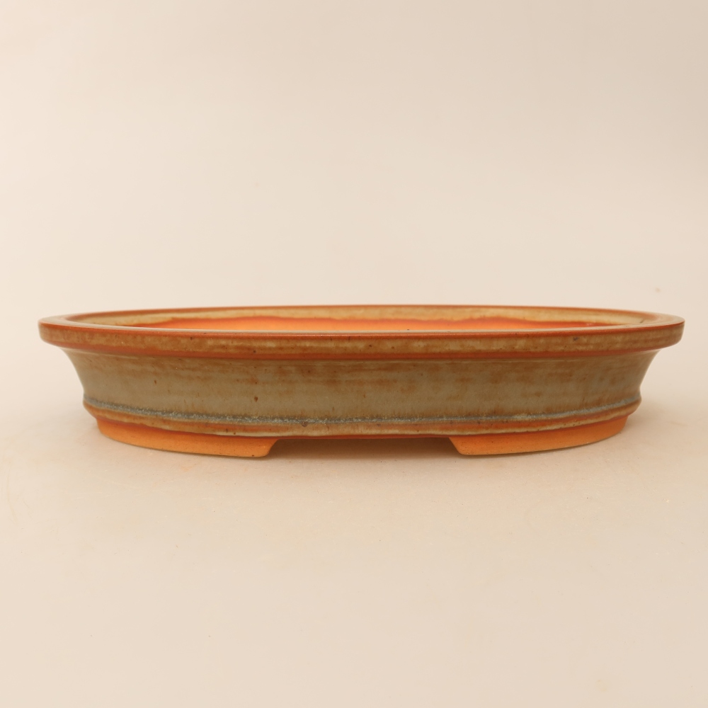 Keramikschale  21 x 14,5 x 3,5 cm, Farbe: Beige