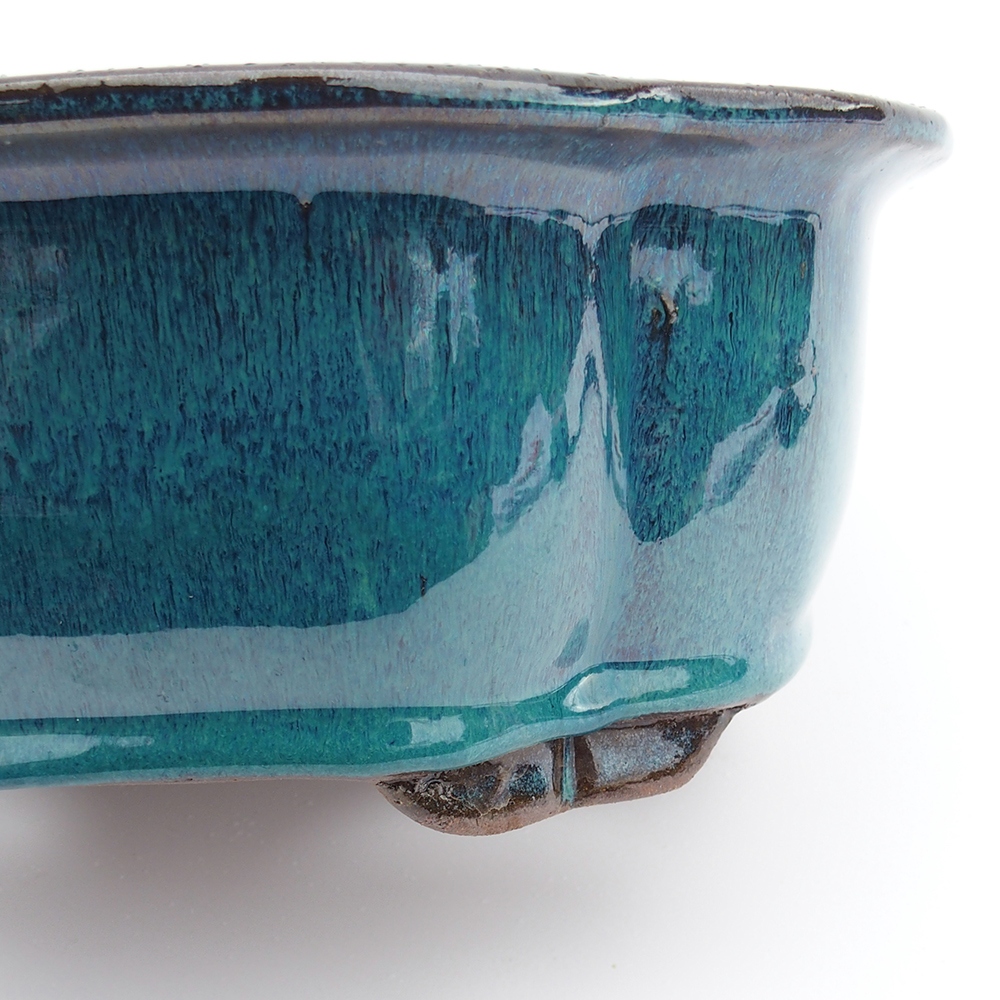 Schale 32 x 26 x 10,5 cm blau-grün