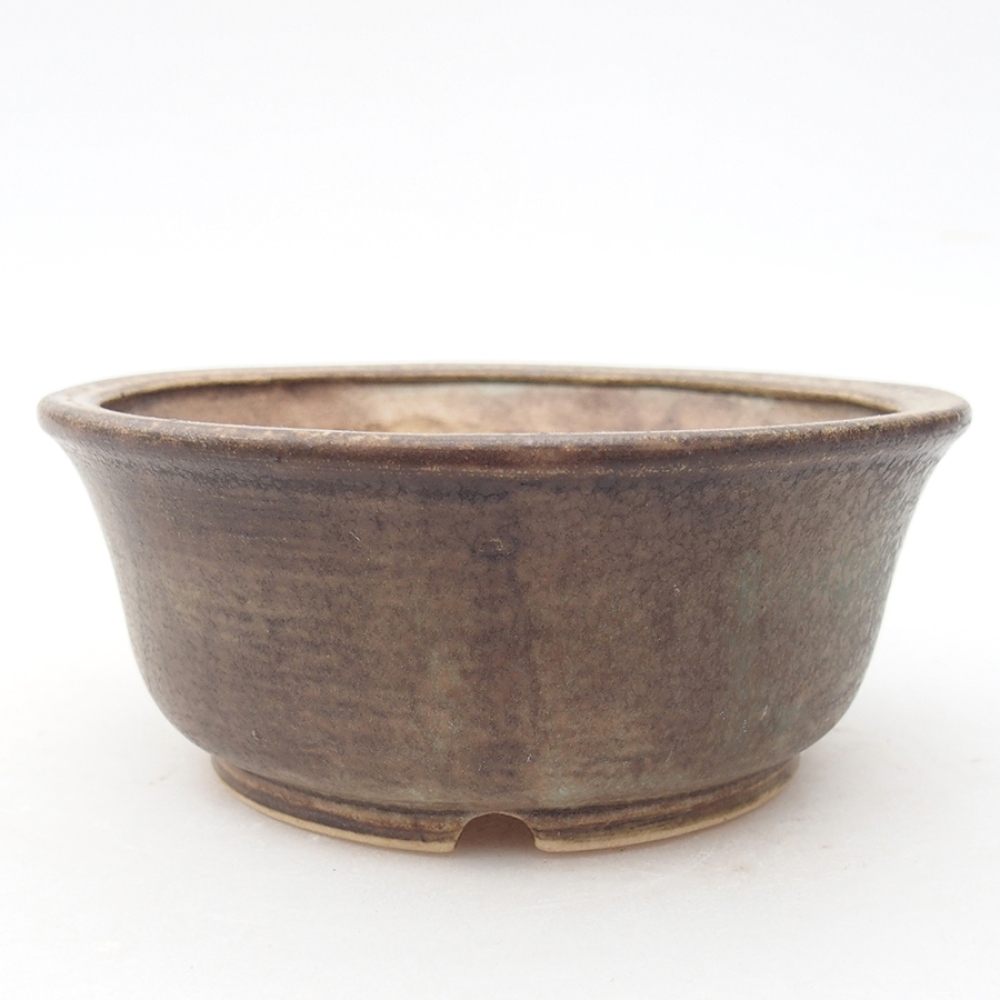 Bonsaischale aus Keramik 11,5 x 11,5 x 5 cm, Farbe Grün