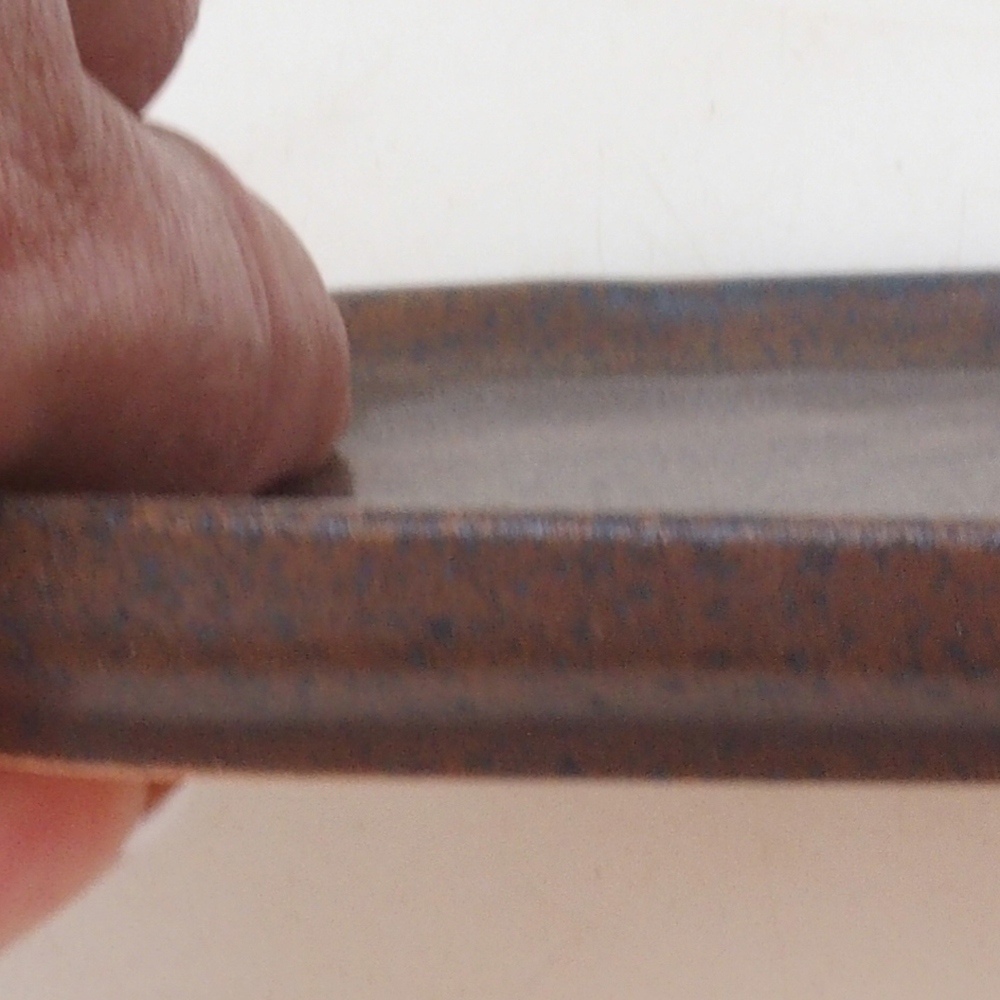 Keramikschale H31 – 15 x 13 x 1 cm – braun