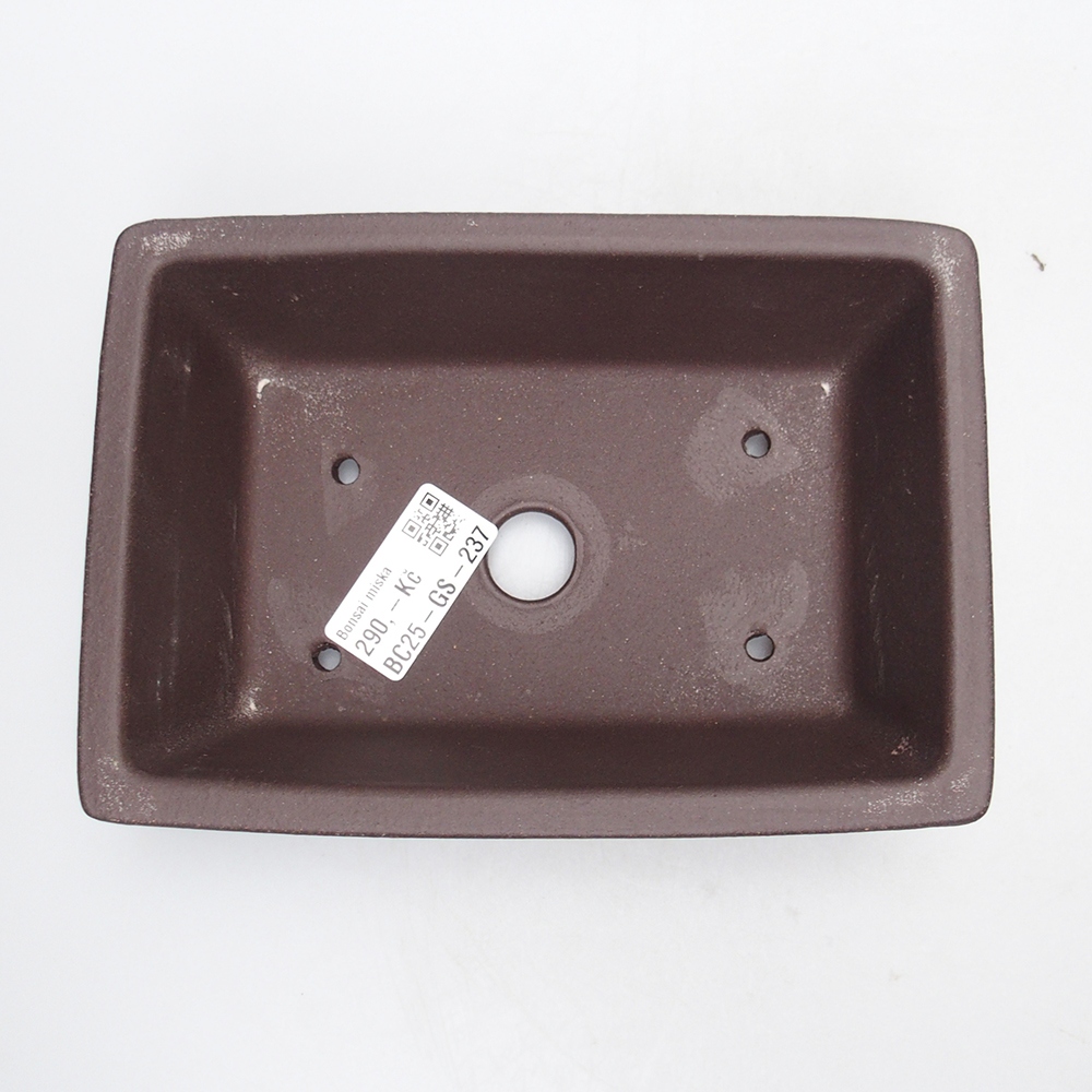 Schale 17 x 12 x 5,5 cm braun