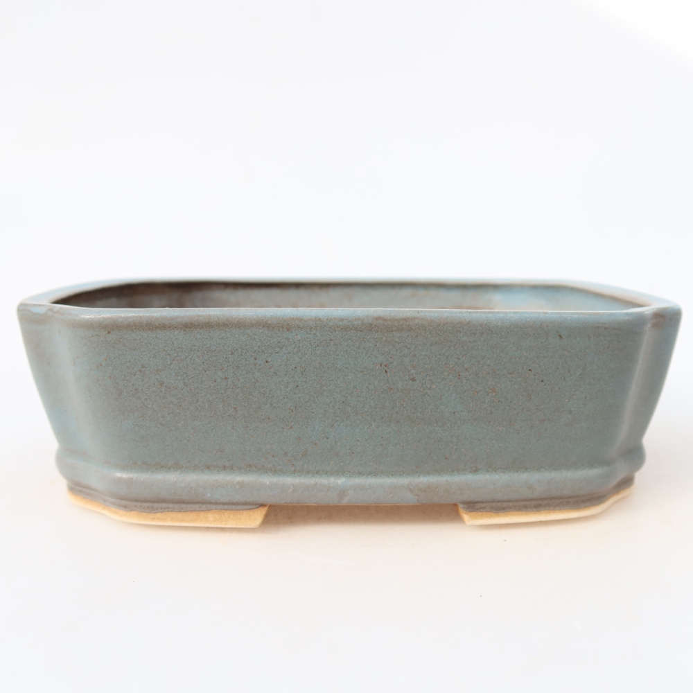 Keramik-Bonsai-Schale, 17,5 × 14,5 × 5 cm, Farbe: Blau