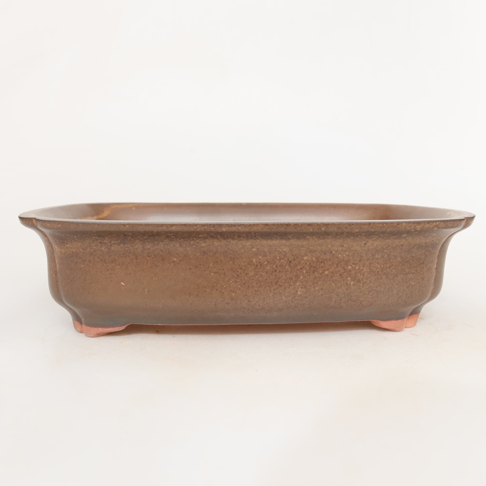 Keramikschale  24 x 17 x 6 cm, Farbe: braun