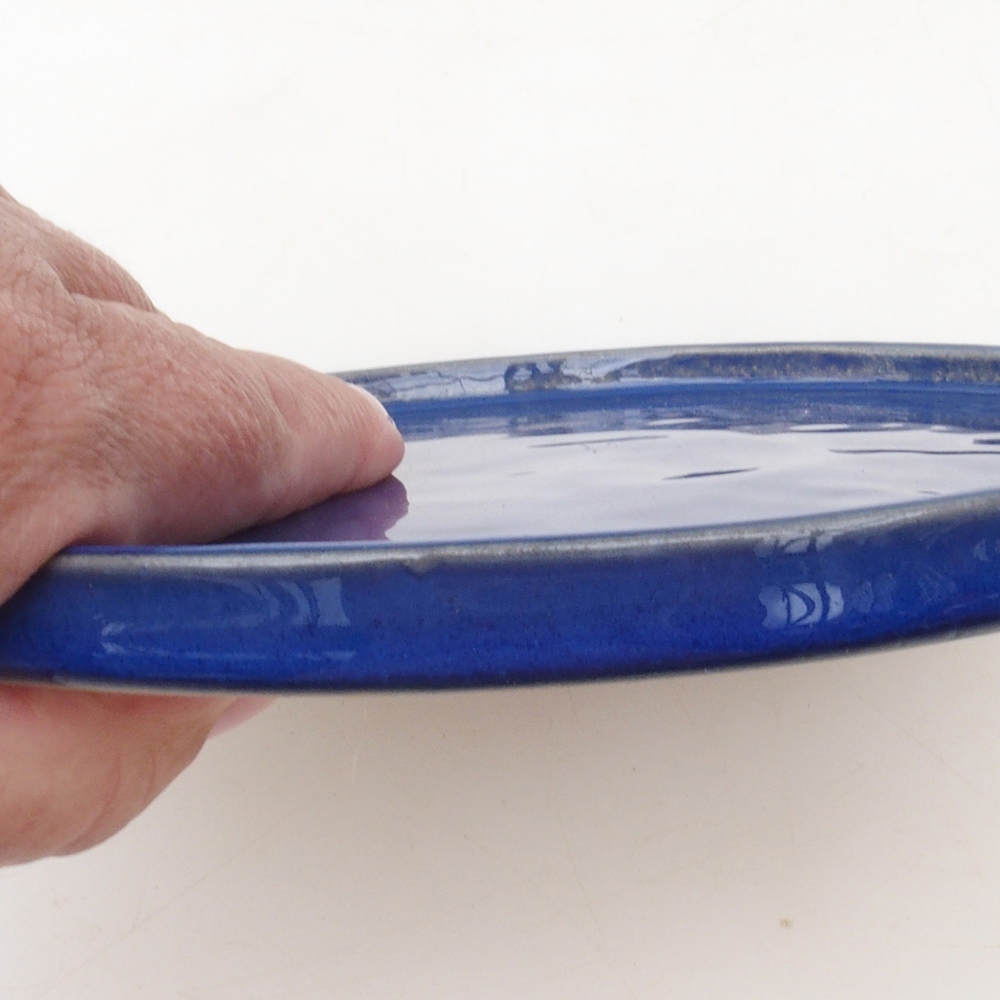 Bonsai-Schale rund D7-S – 16 × 16 × 1 cm – blau