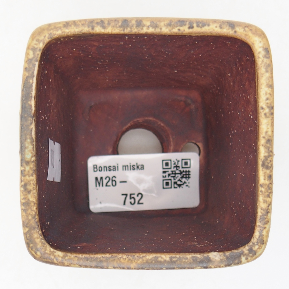 Bonsaischale aus Keramik 6,5 x 6,5 x 7 cm, grün