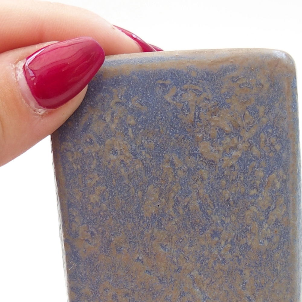 Bonsaischale aus Keramik 5 x 5 x 6,5 cm,  Farbe blau