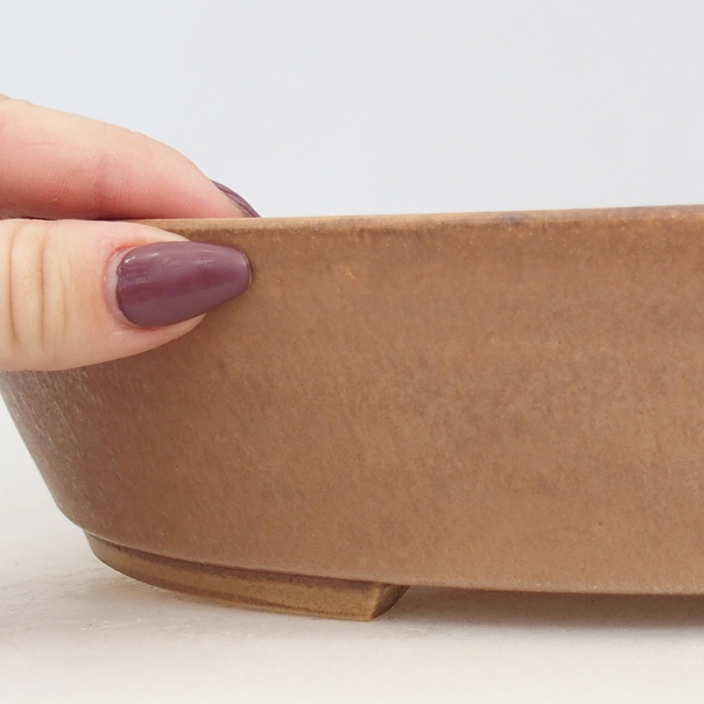 Keramik-Bonsaischale 32 x 28 x 6 cm, Farbe Rosa