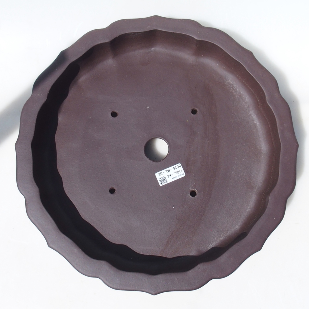 Schale 39 x 39 x 7,5 cm braun