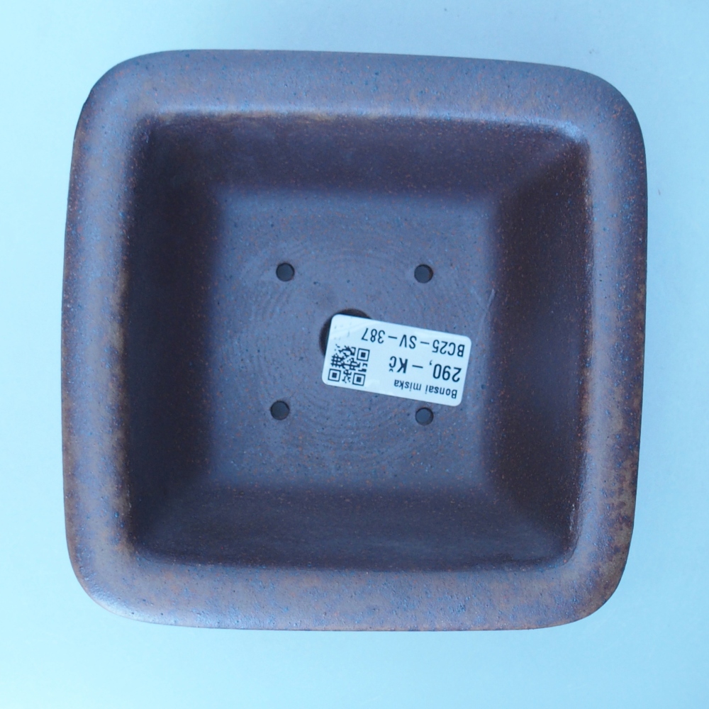 Schale 13,5 x 13,5 x 8 cm braun
