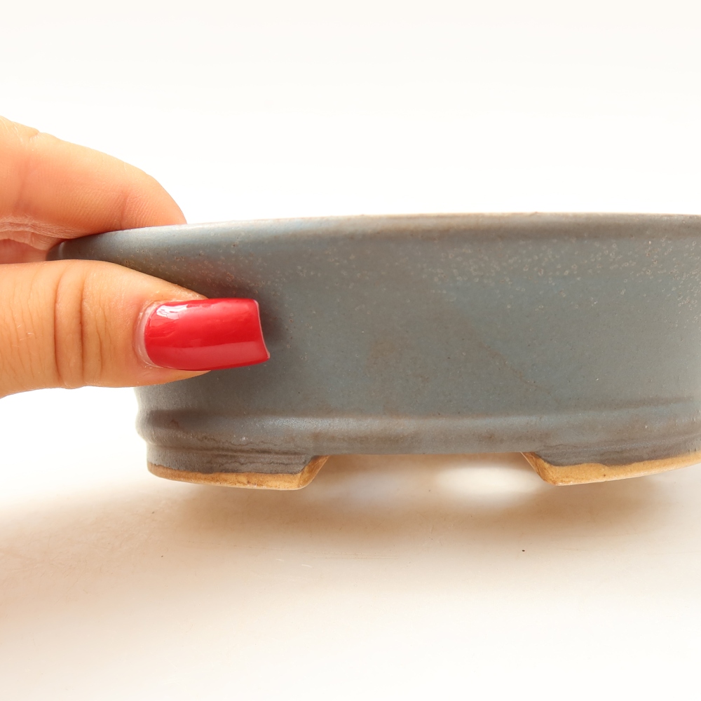 Keramik-Bonsai-Schale 14,5 x 13 x 4 cm, Farbe: Blau