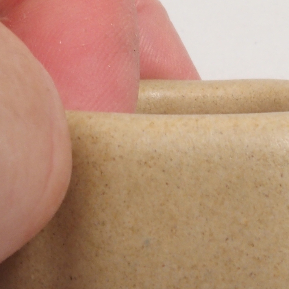 Mini-Bonsaischale 4,5 x 4,5 x 2  cm, Farbe braun