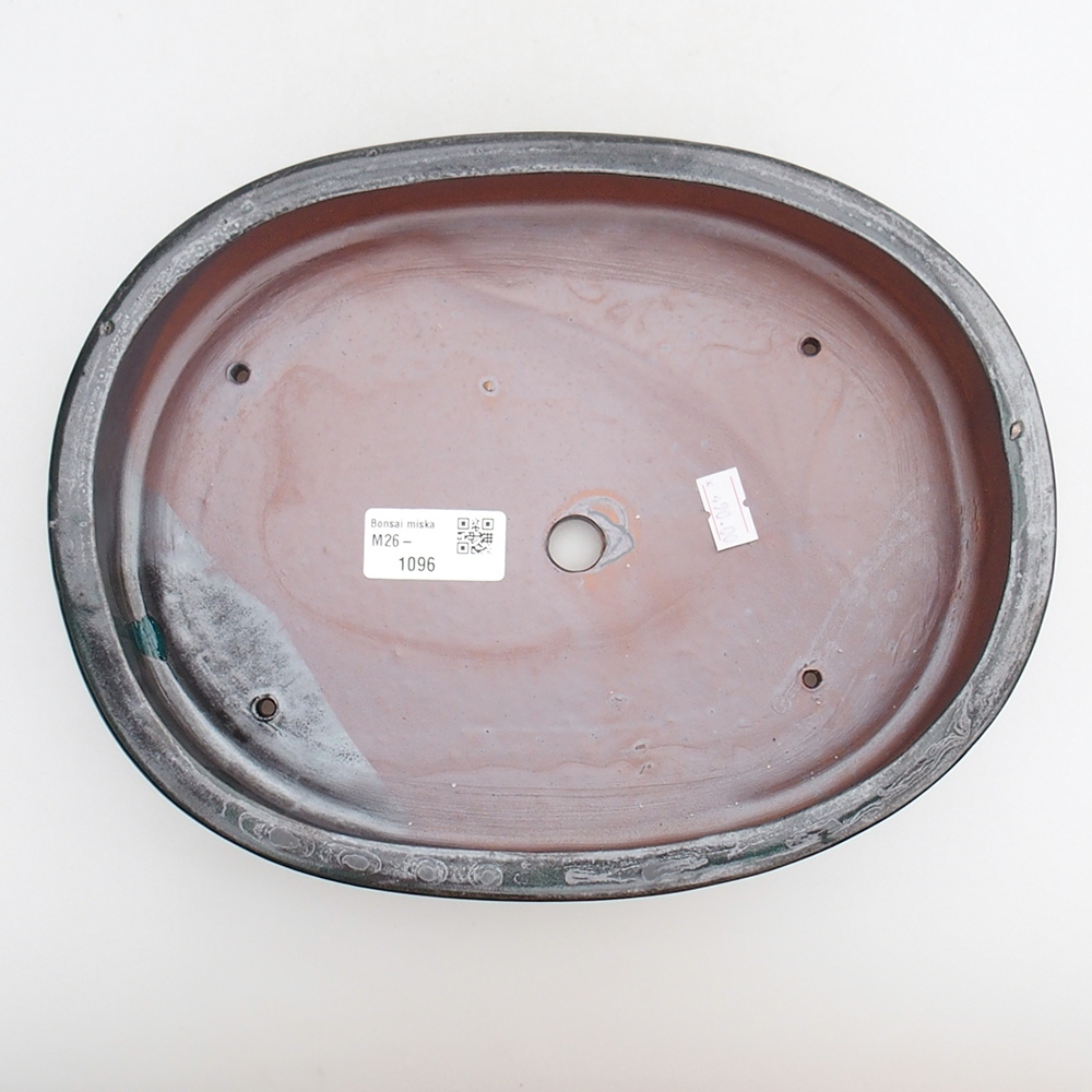 Bonsaischale aus Keramik 26 x 20 x 5 cm, grün