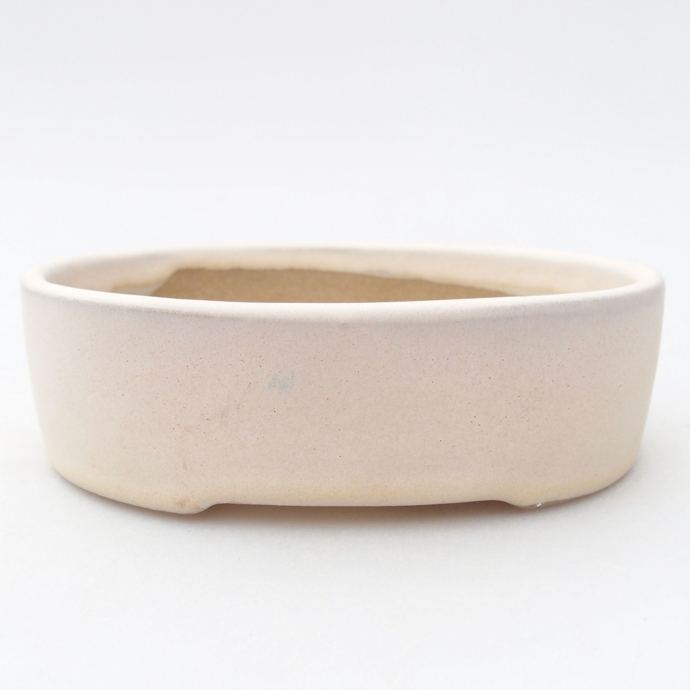 Keramik-Bonsaischale  12,5 x 10 x 3,5 cm, Farbe beige