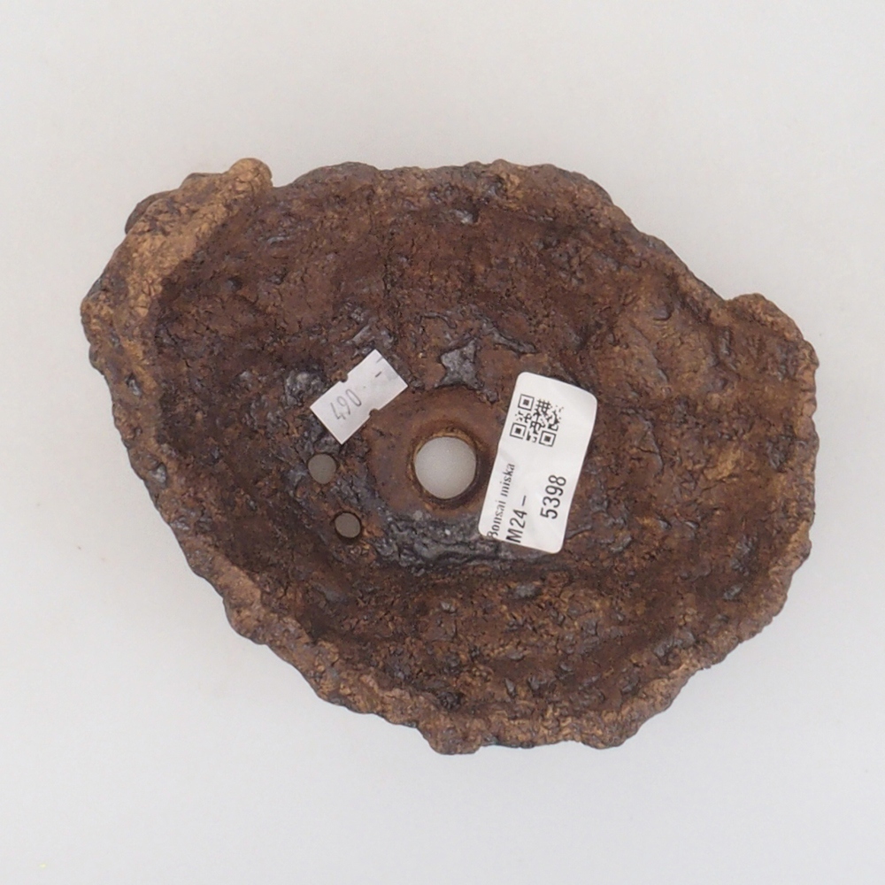 Keramikschale 13,5 x 11 x 13 cm, braun Farbe