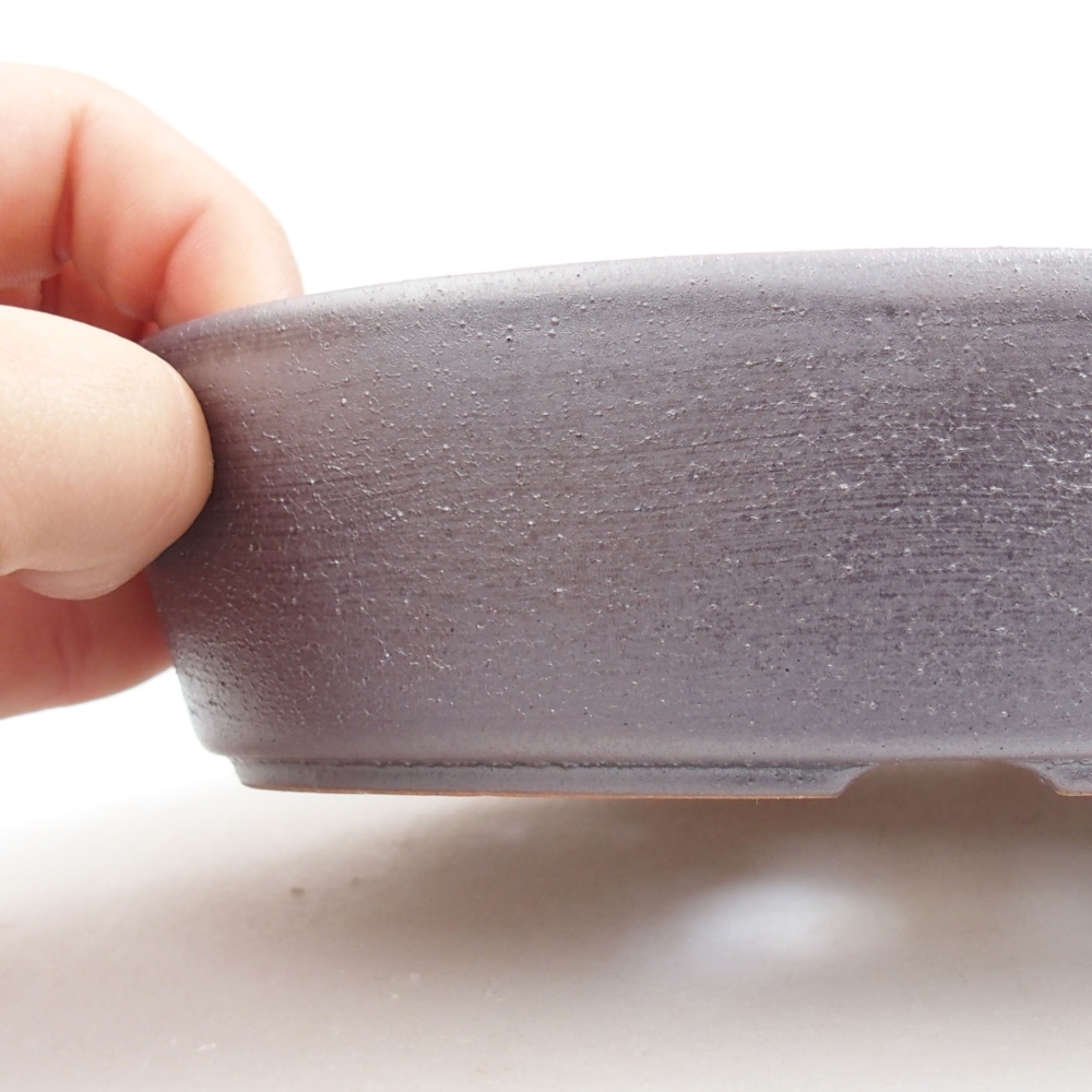 Keramik-Bonsaischale 16,5 x 11,5 x 4 cm, Farbe metallische