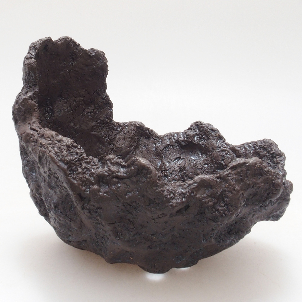 Keramikschale 9 x 7,5 x 9 cm, braun Farbe