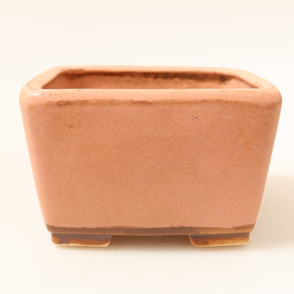 Bonsaischale aus Keramik 8,5 x 8,5 x 5,5 cm, rosa