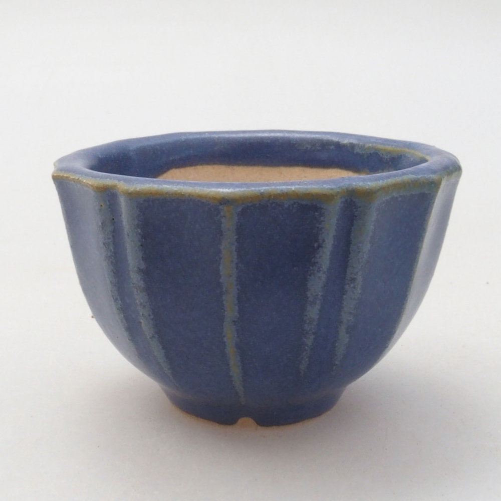 Mini-Bonsaischale 5 x 5 x 3 cm, Farbe blau