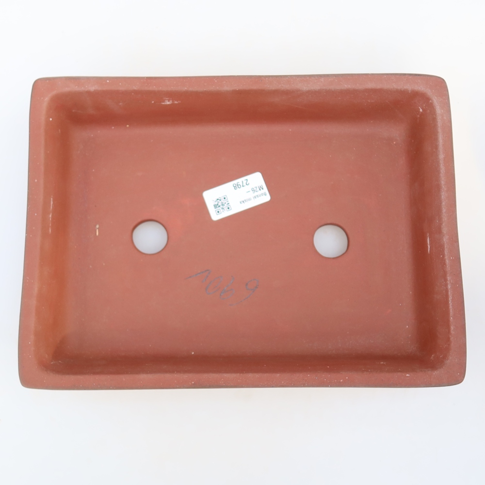 Keramikschale  26 x 20 x 5 cm, Farbe: Ziegelrot