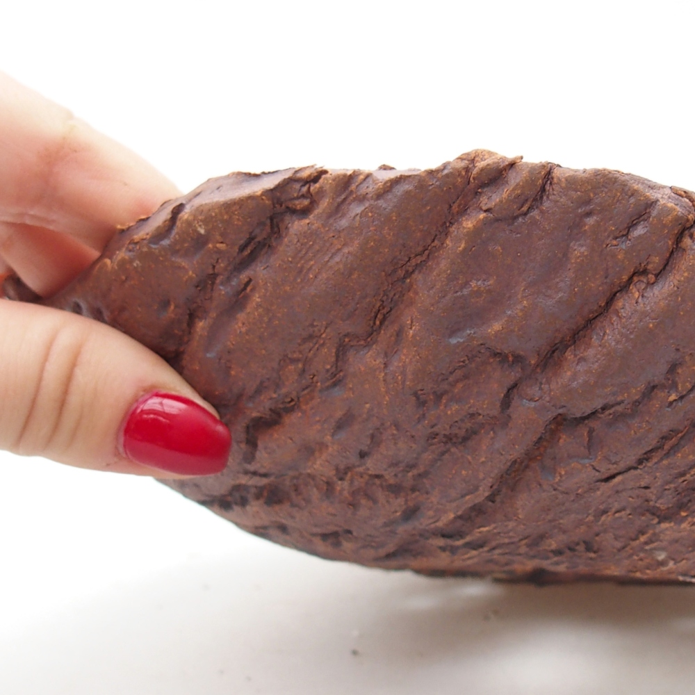 Keramikschale 19 x 17 x 5 cm , Farbe braun