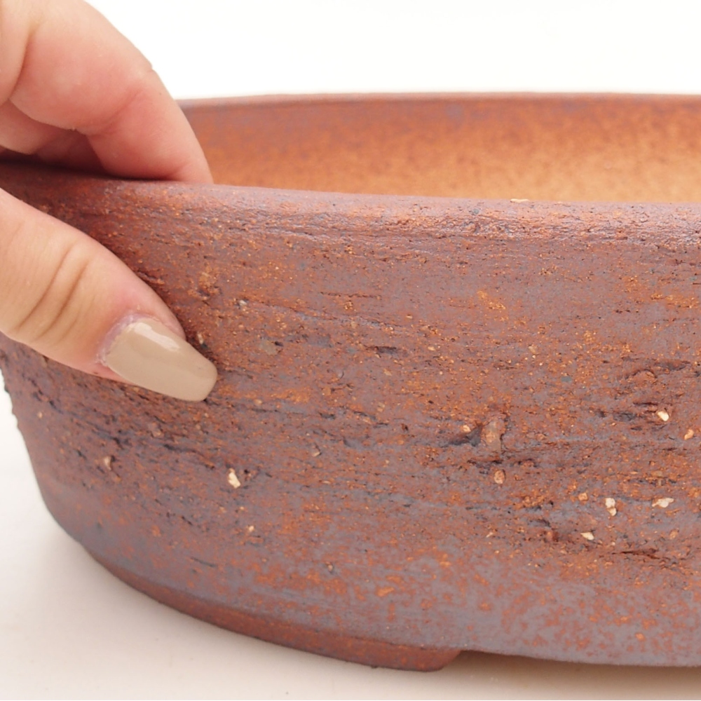 Bonsaischale 32 x 26 x 9 cm , Metallfarbe