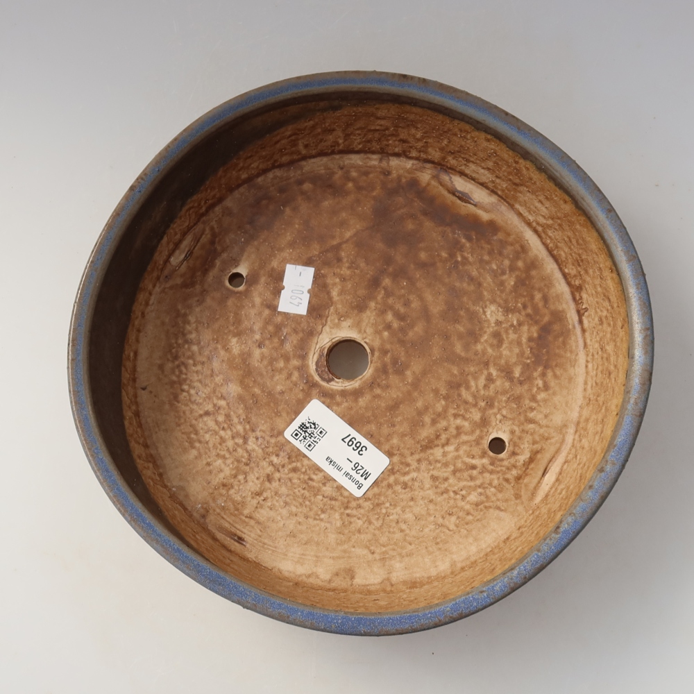 Keramik-Bonsai-Schale 21,5 x 21,5 x 6 cm, Farbe: Blau